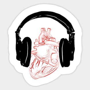 listen to your heart ! Sticker